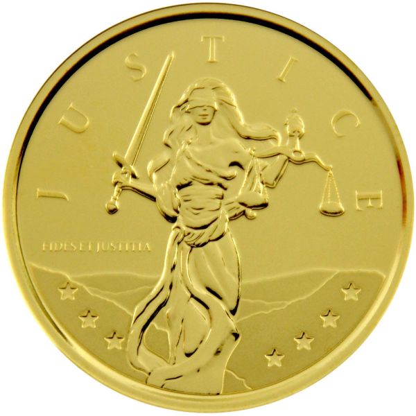 1 Oz Gold - Gibraltar - Lady Justice 2024