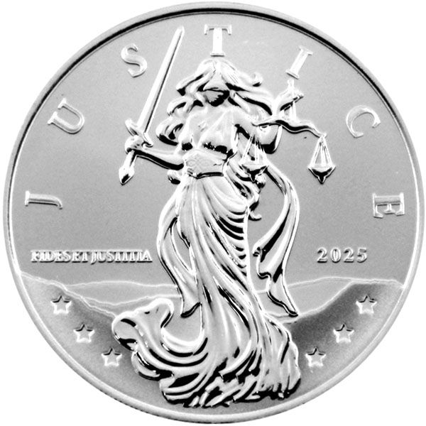 1 Oz Silber - Niue - Lady Justice 2025