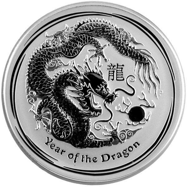 1 KG Silber - Australien - Lunar II. - Drache 2012