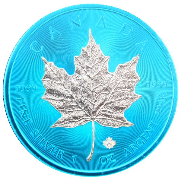 1 Oz Silber - Kanada - Maple Leaf 2019 - Space Blue