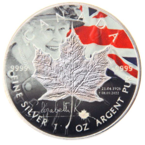 1 Oz Silber - Kanada - Maple Leaf 2022 - coloriert