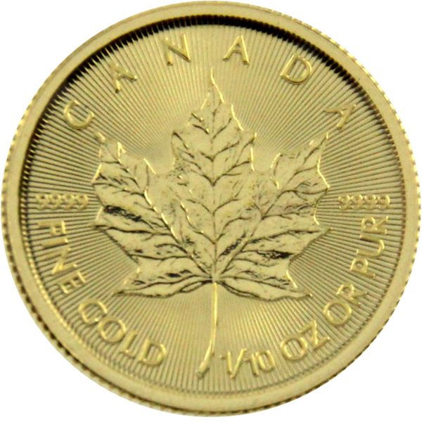 1/10 Oz Gold - Kanada - Maple Leaf