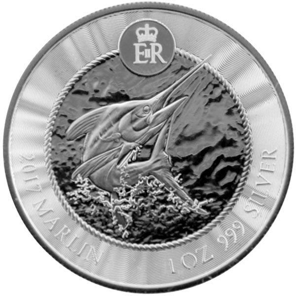 1 Oz Silber - Cayman Islands - Marlin 2017