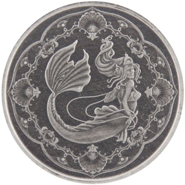 1 Oz Silber - Samoa - Mermaid / Meerjungfrau 2022 - Antique finish