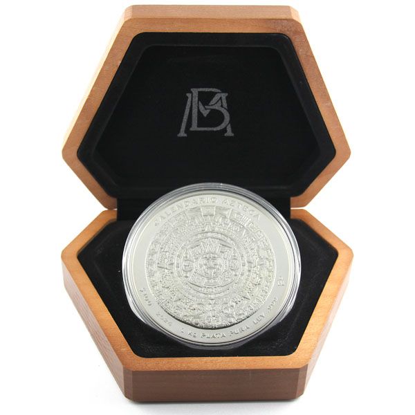 Preview: 1 Kilo Silber - Mexiko - Aztekenkalender 2024 - Proof