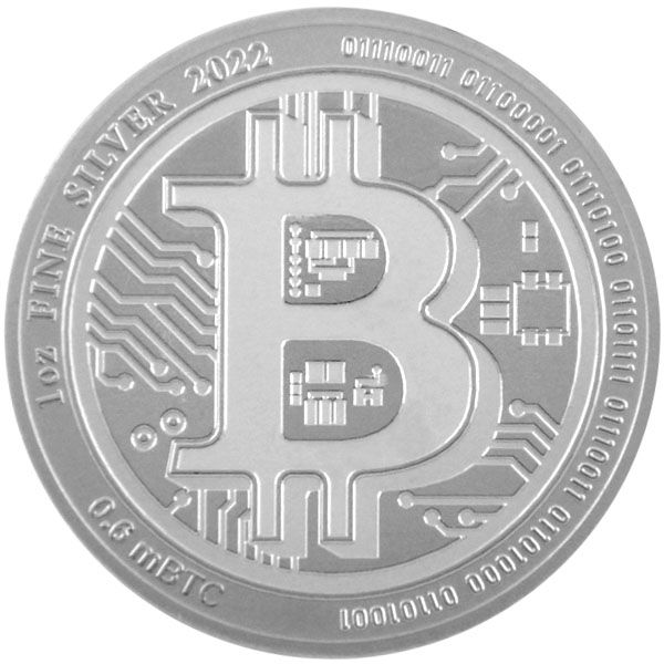 1 Oz Silber - Niue - Bitcoin 2022