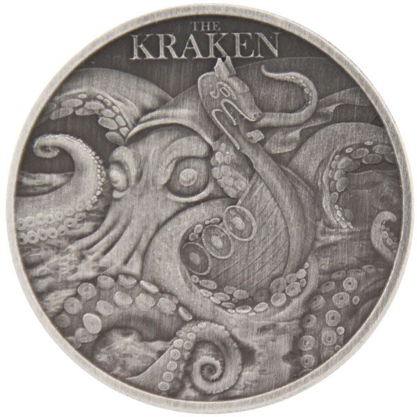 1 Oz Silber - Niue - Mythical Creatures: Kraken 2026 - Antique finish