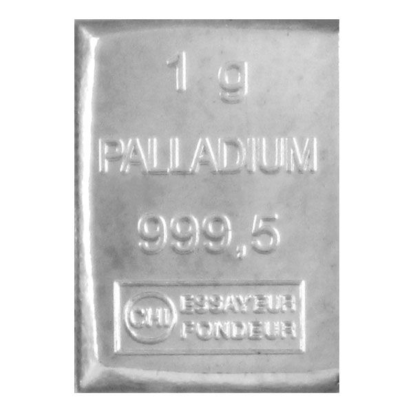 1g Palladiumbarren aus Combibar Tafelbarren - in Kapsel