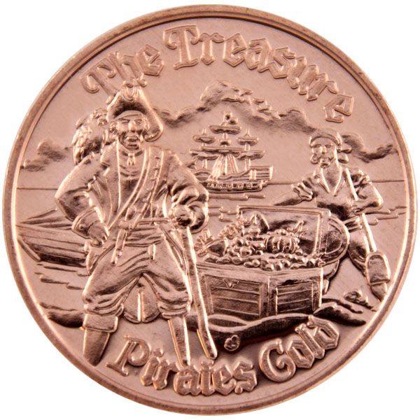 1 AVDP Unze Kupfer - Der Schatz: Piraten-Gold