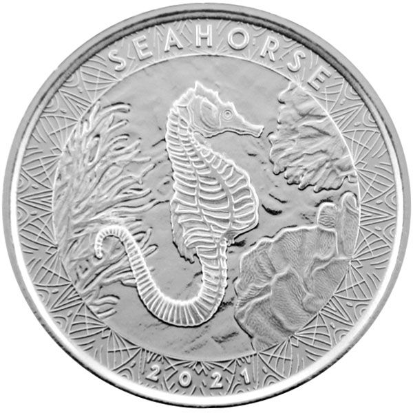 1 Oz Silber - Samoa - Seepferdchen 2021
