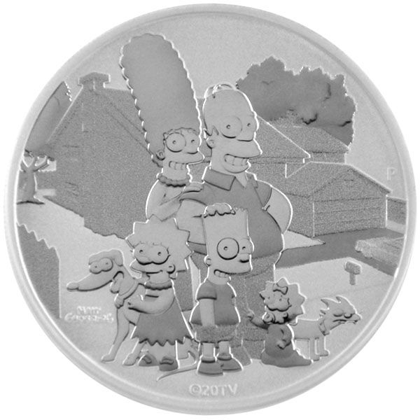 1 Oz Silber - Tuvalu - Simpsons: Family 2021