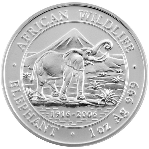 1 Oz Silber - Somalia - Elefant 2006