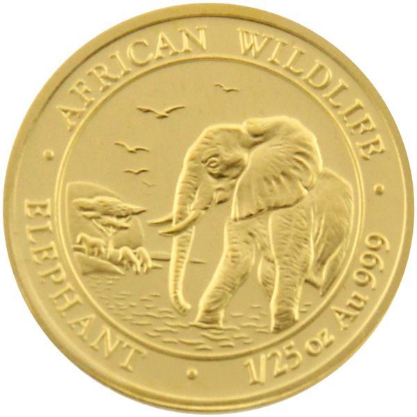 1/25 Oz Gold - Somalia - Elefant 2010