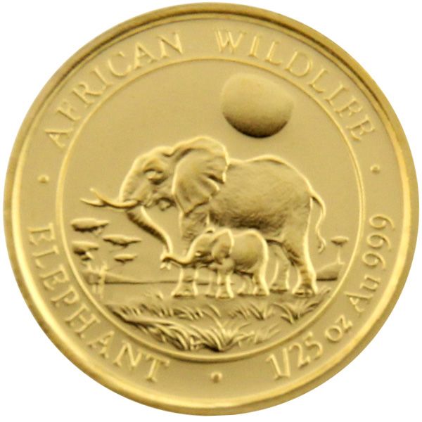 1/25 Oz Gold - Somalia - Elefant 2011