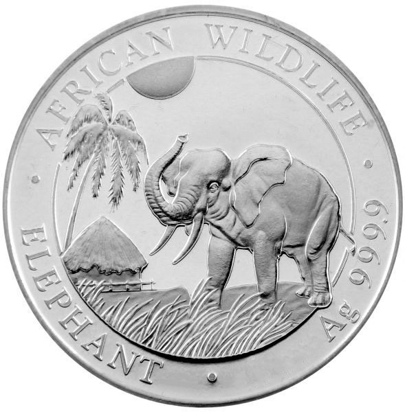 10 Oz Silber - Somalia - Elefant 2017