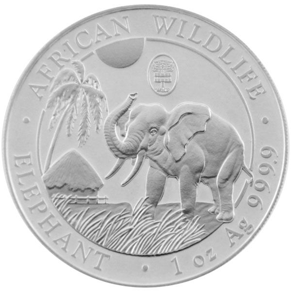 1 Oz Silber - Somalia - Elefant 2017 - Privy WMF