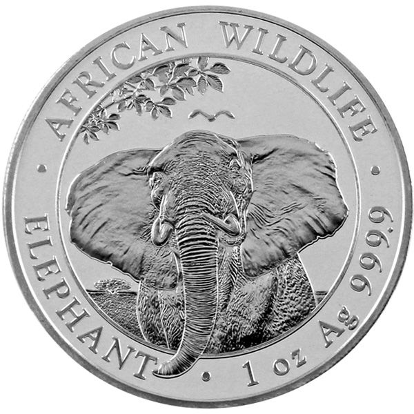 1 Oz Silber - Somalia - Elefant 2021