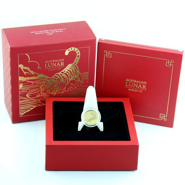 1/10 Oz Gold - Australien - Lunar III. - Tiger 2022 - Proof