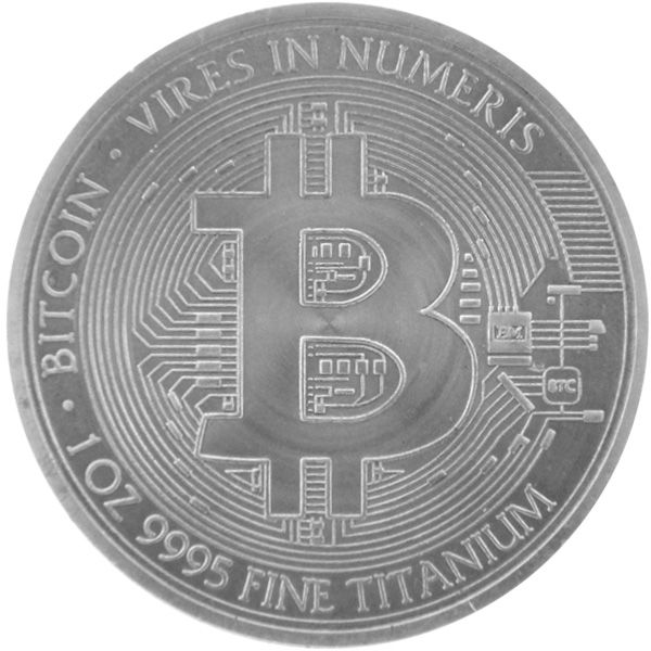 1 Unze Titan - Medaille: Bitcoin