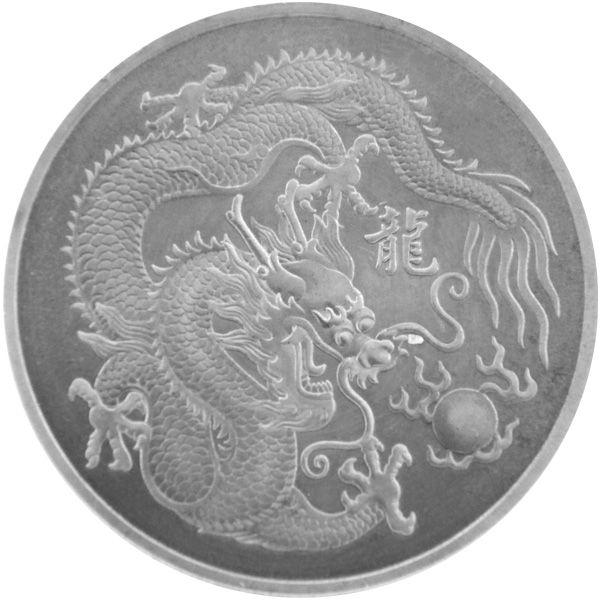 1 Unze Titan - Medaille: Chinesischer Drache
