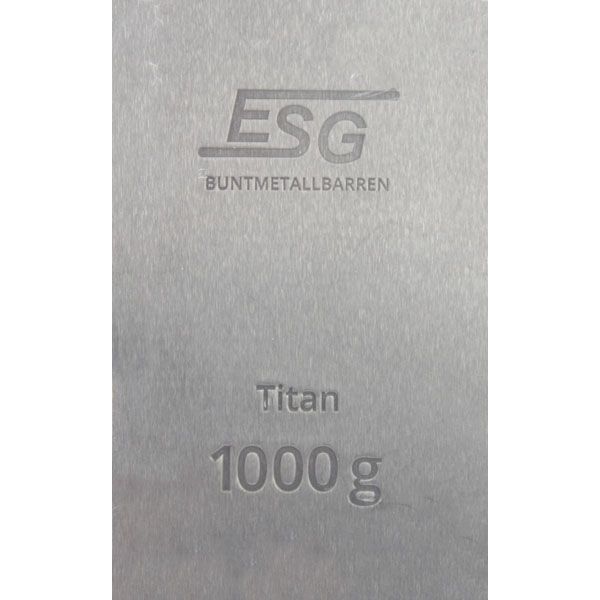 1kg Titanbarren (ESG Buntmetall)