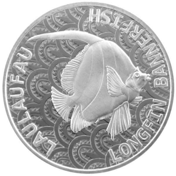 1 Oz Silber - Tokelau - Laulaufau Longfin Bannerfish 2024