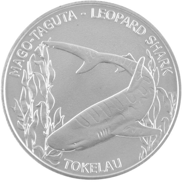 1 Oz Silber - Tokelau - Leopardenhai 2018