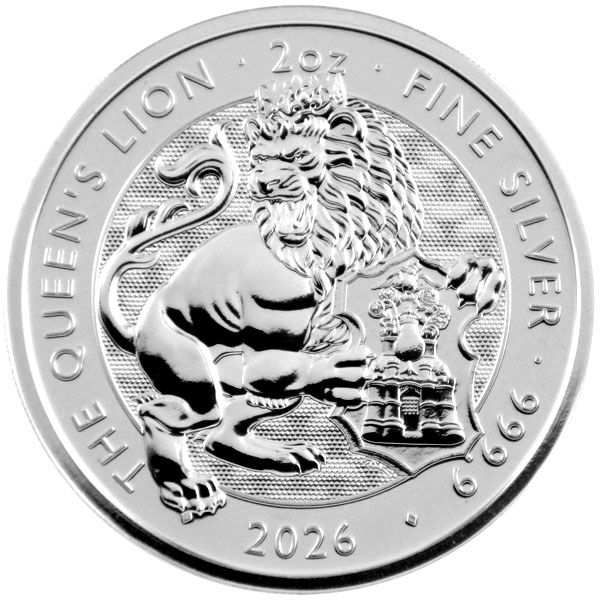 2 Oz Silber - Großbritannien - Royal Tudor Beasts: Queen's Lion 2026