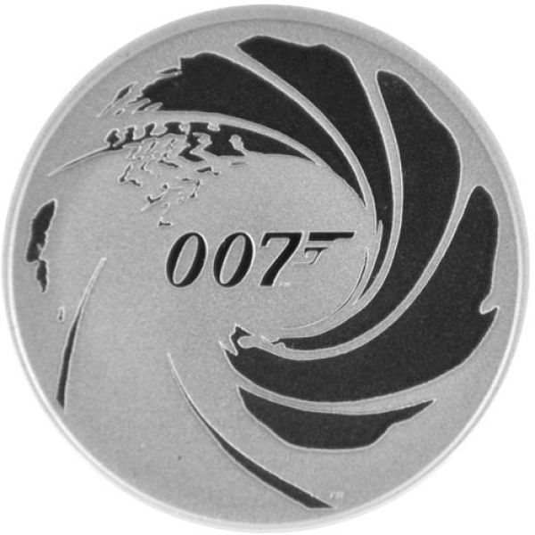 1 Oz Silber - Tuvalu - James Bond 007 Black Edition - 2022