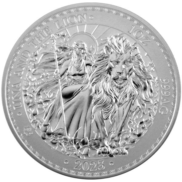 1 Oz Silber - St. Helena - Una and the Lion 2023