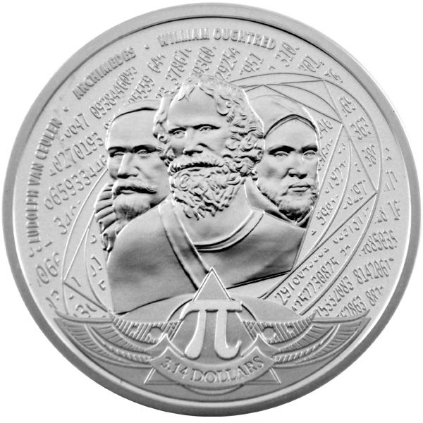 1 Oz Silber - Salomon Islands - Kreiszahl Pi - 3,14 Dollar 2020