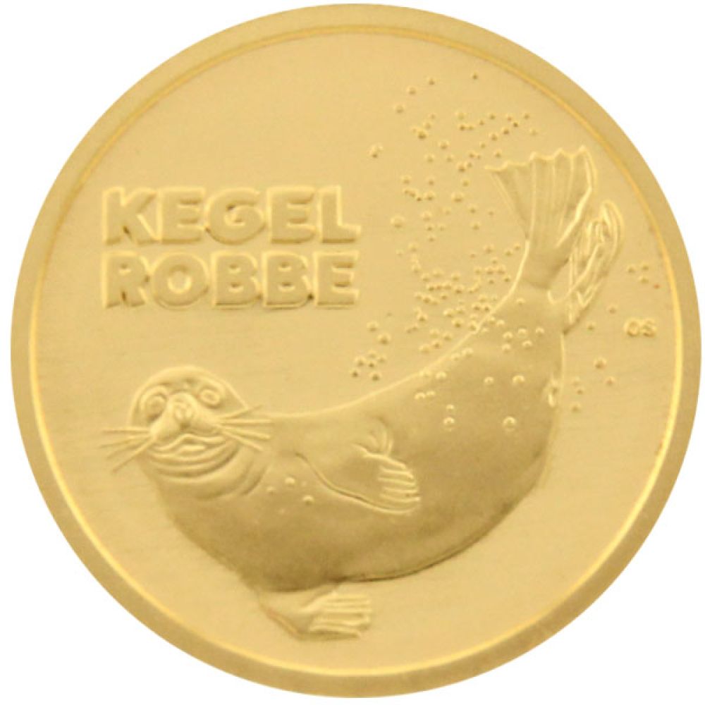1/8 Oz Gold - 20 Euro Deutschland 2022 - Rückkehr der Wildtiere: Kegelrobbe