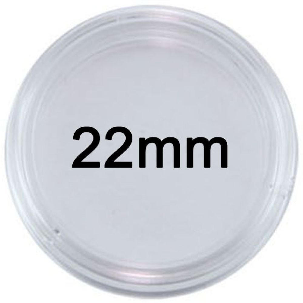 10er-Pack Leuchtturm Münzkapseln 22mm
