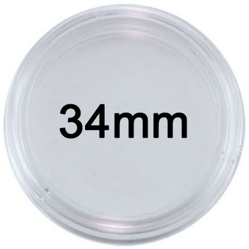 10er-Pack Leuchtturm Münzkapseln 34mm