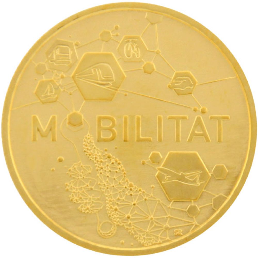 1/4 Oz Gold - 50 Euro Deutschland 2024 - Deutsches Handwerk: Mobilität