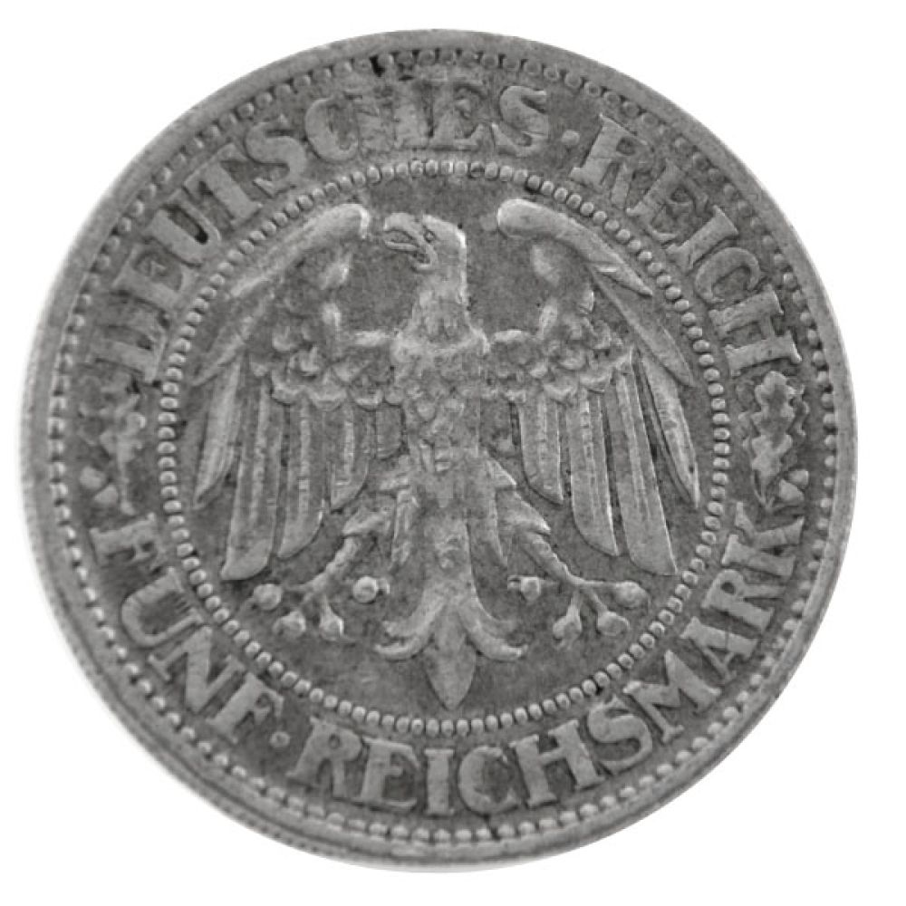 5 Mark Weimarer Republik - Eichbaum - 1932 A - J.331