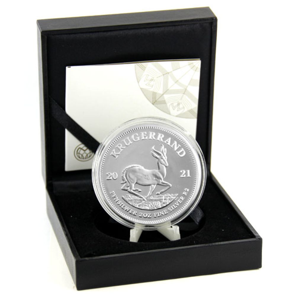 2 Oz Silber - Südafrika - Krügerrand 2021 - Proof