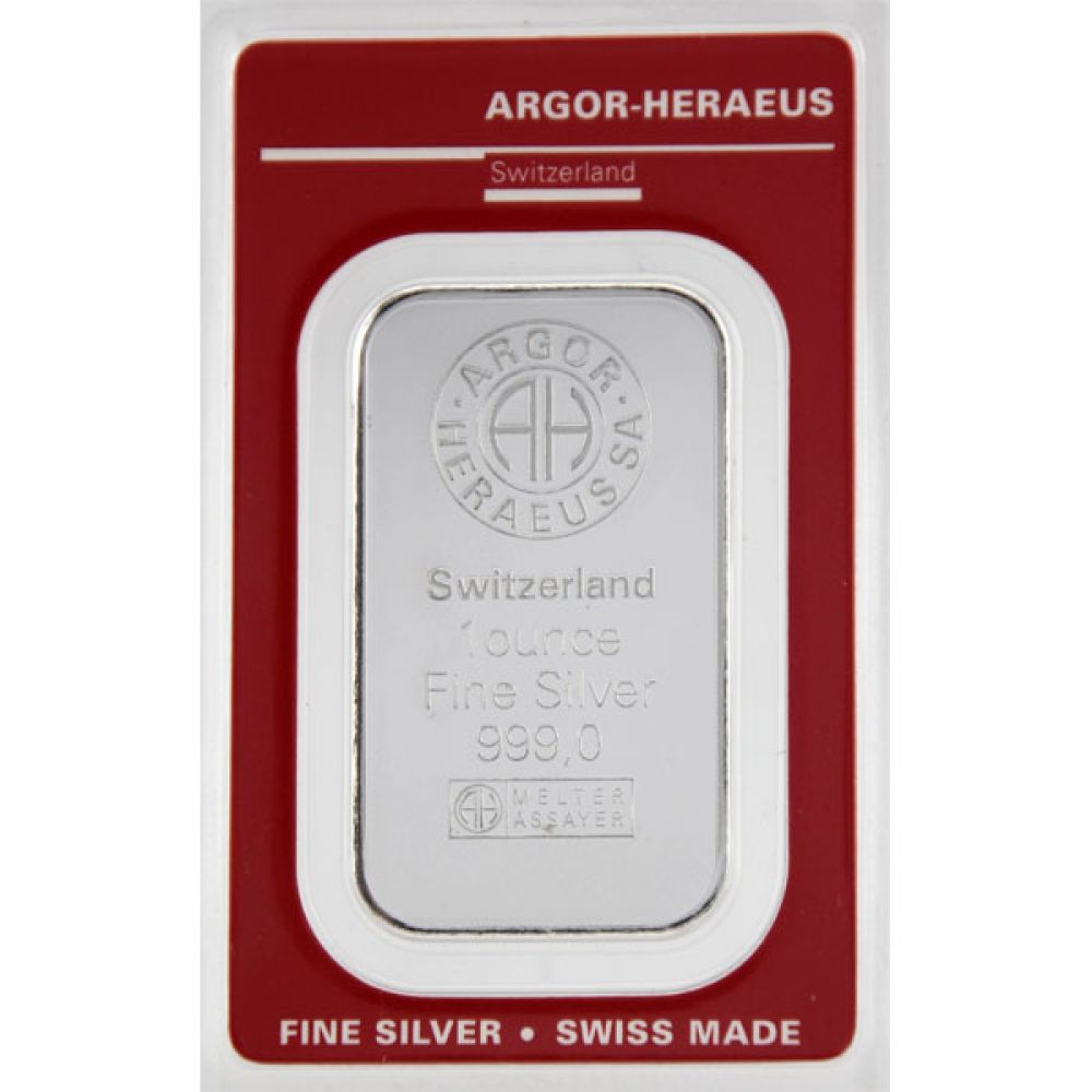 1 Oz Silberbarren Argor-Heraeus
