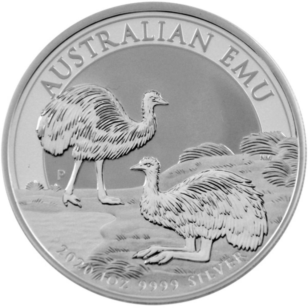 1 Oz Silber - Australien - Emu 2020