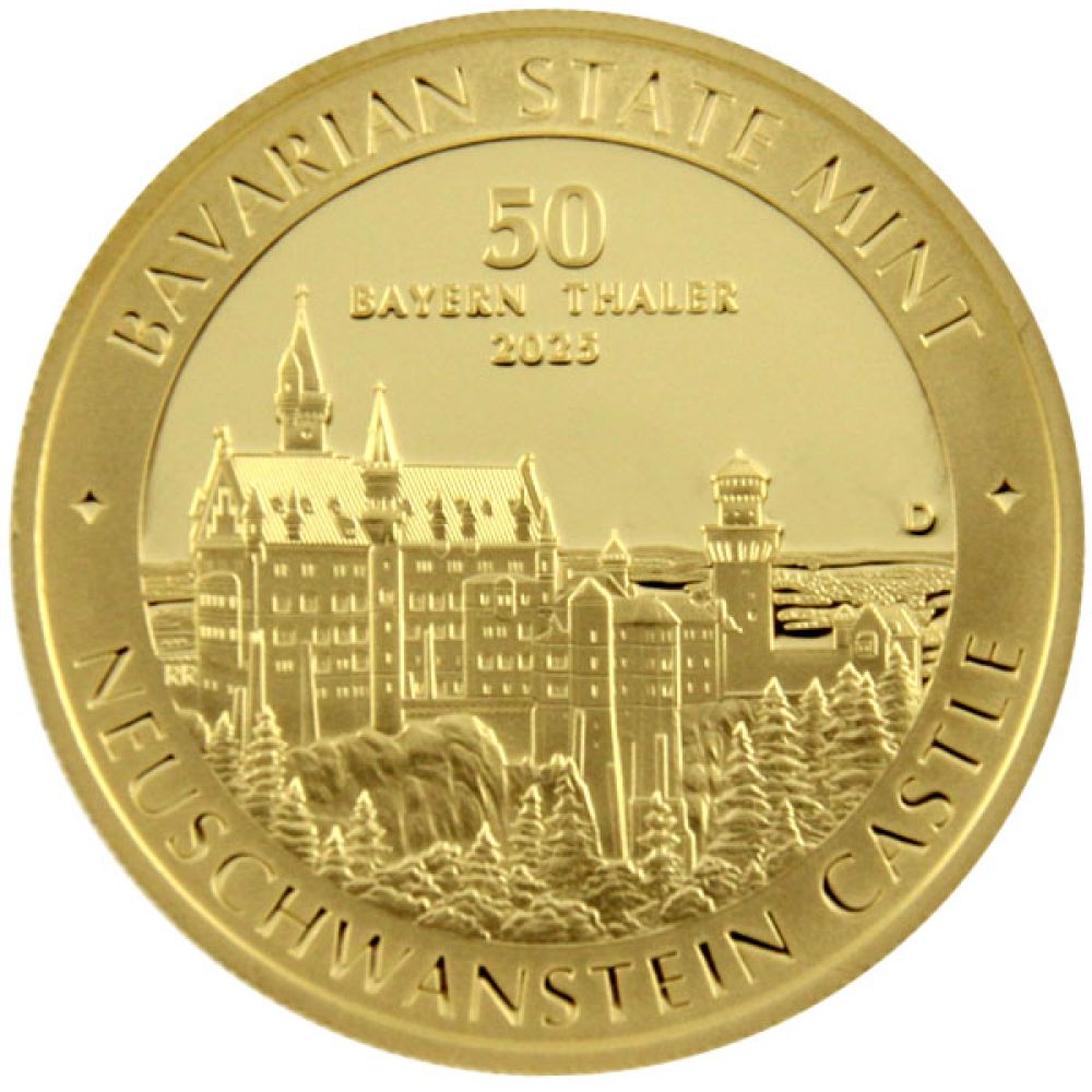 1/2 Oz Gold - Bayern Thaler - Schloss Neuschwanstein 2025