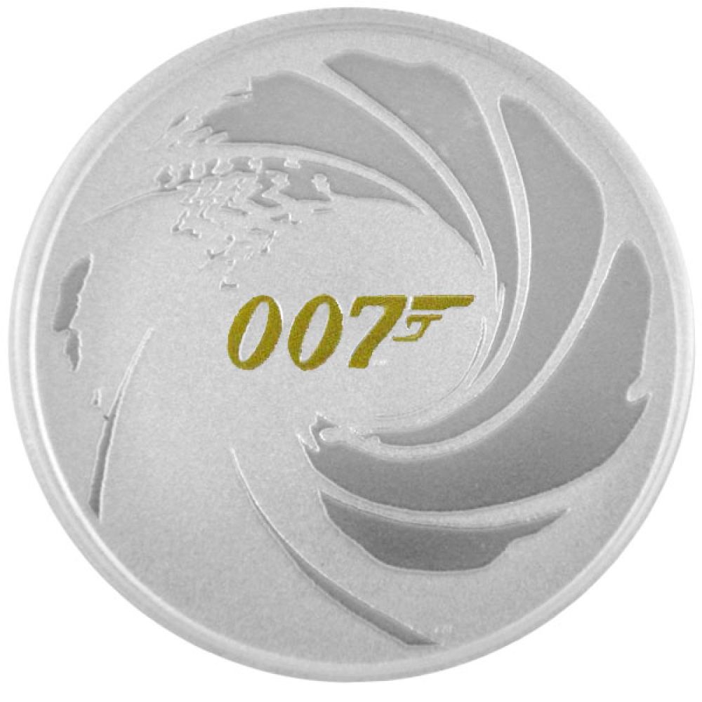 1 Oz Silber - Tuvalu - James Bond 007 - 2021 coloriert