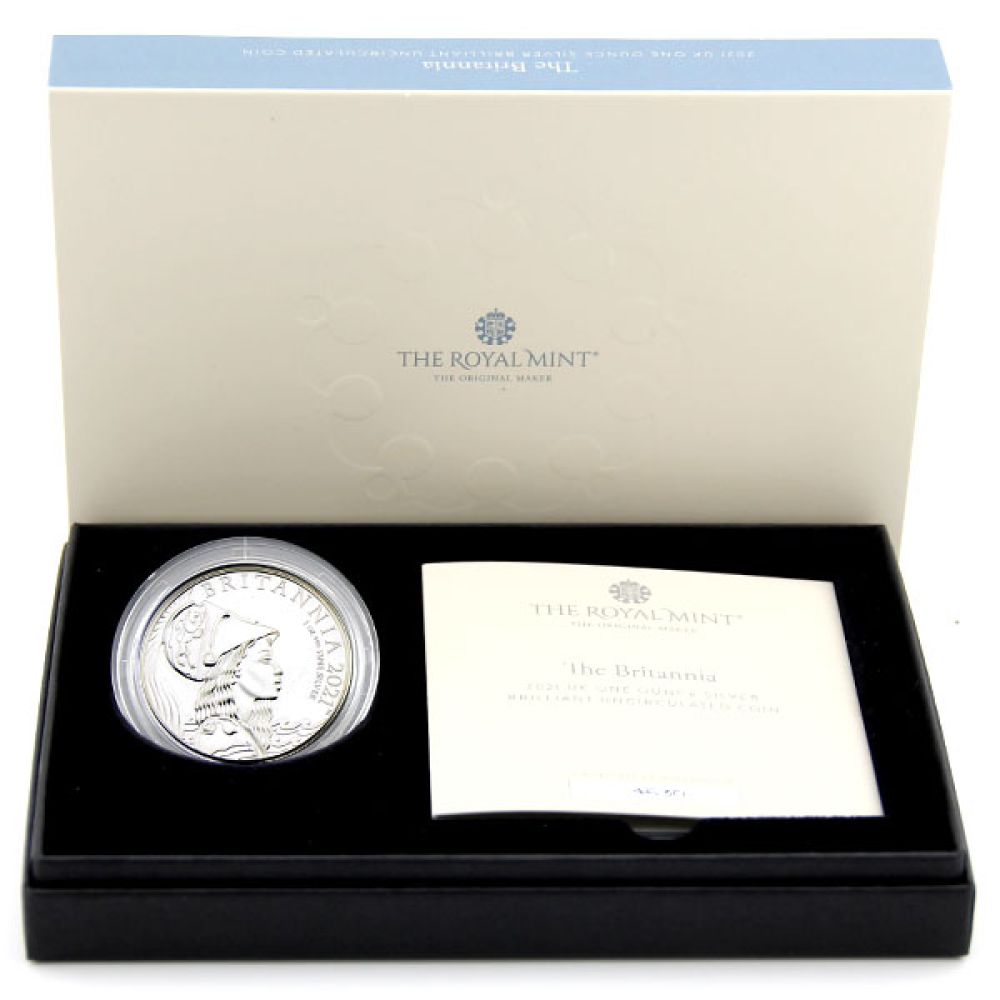 1 Oz Silber - Großbritannien - Britannia 2021 - BU-Set
