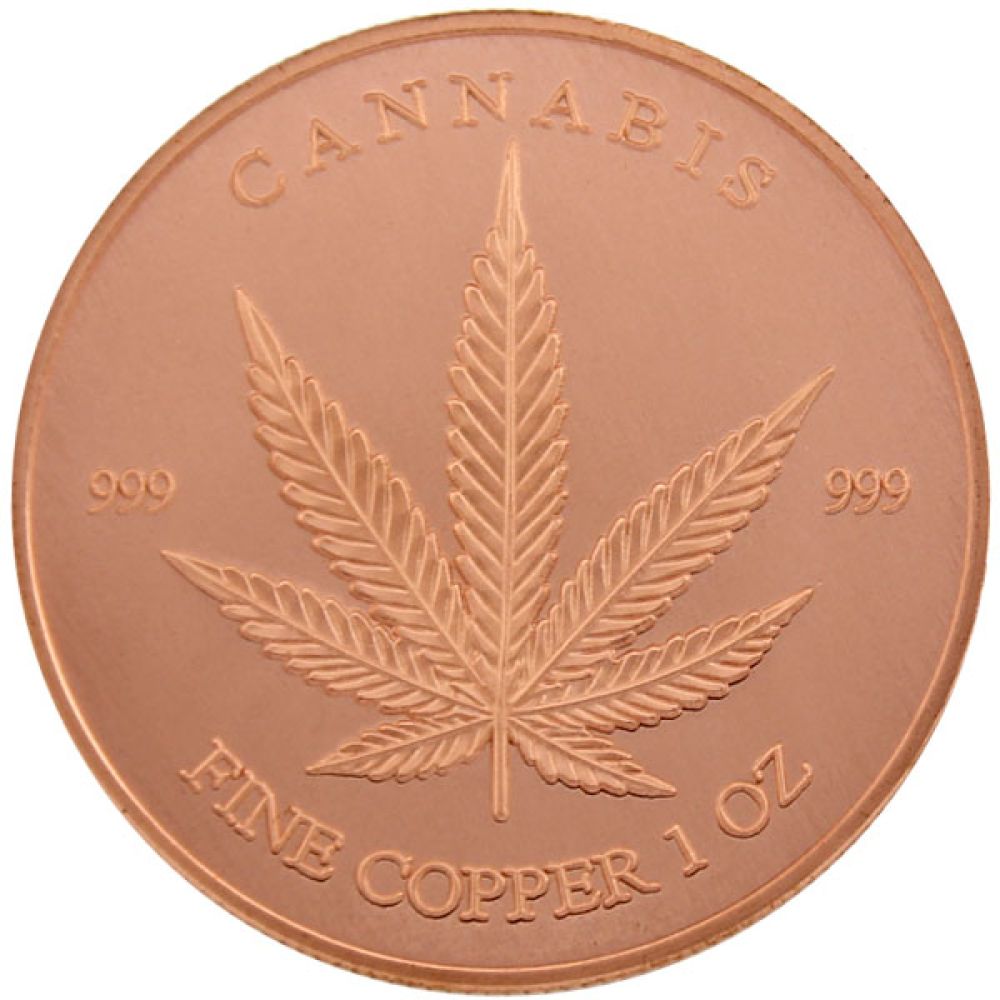 1 Unze Kupfer - Cannabis