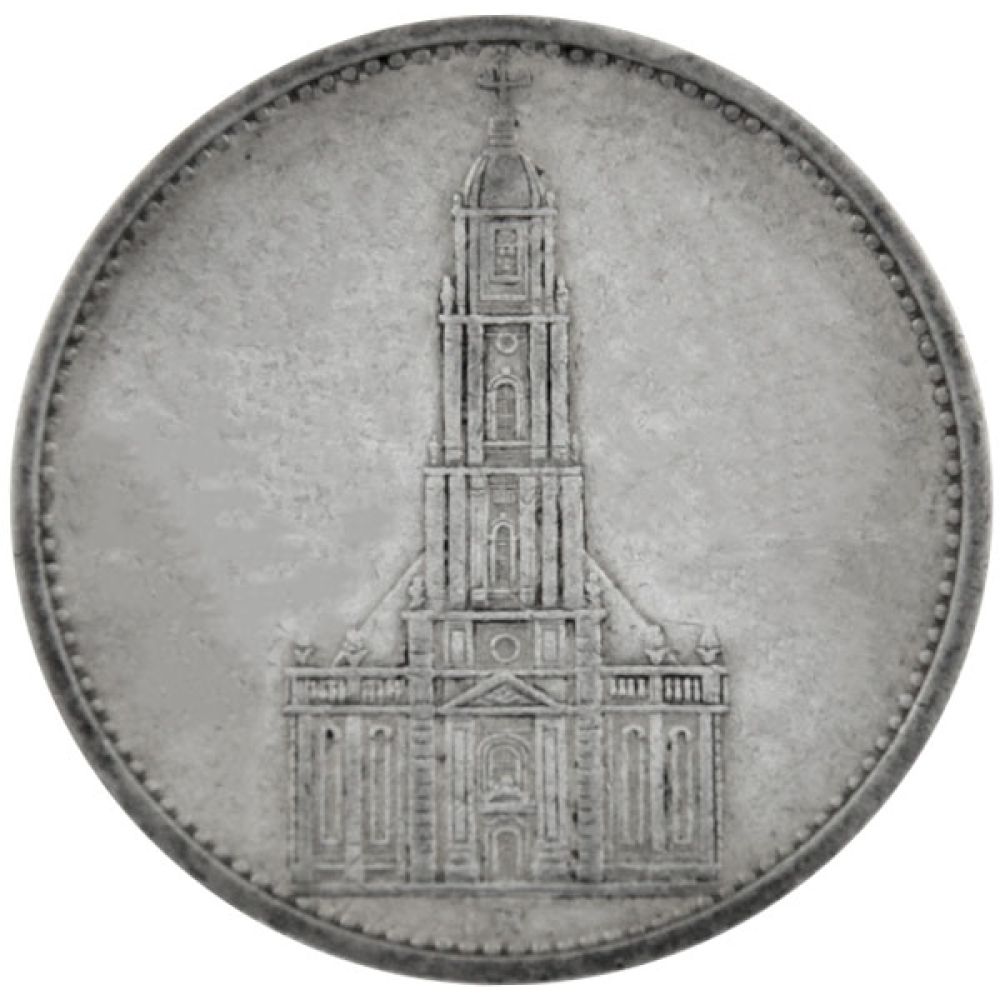 5 Reichsmark Silbermünze Garnisonkirche J.357