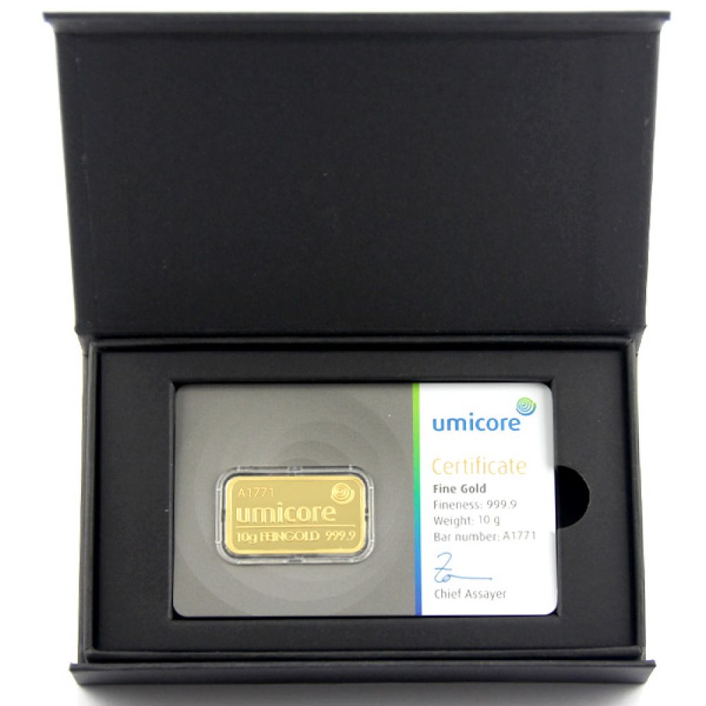 Geschenkbox für Goldbarren