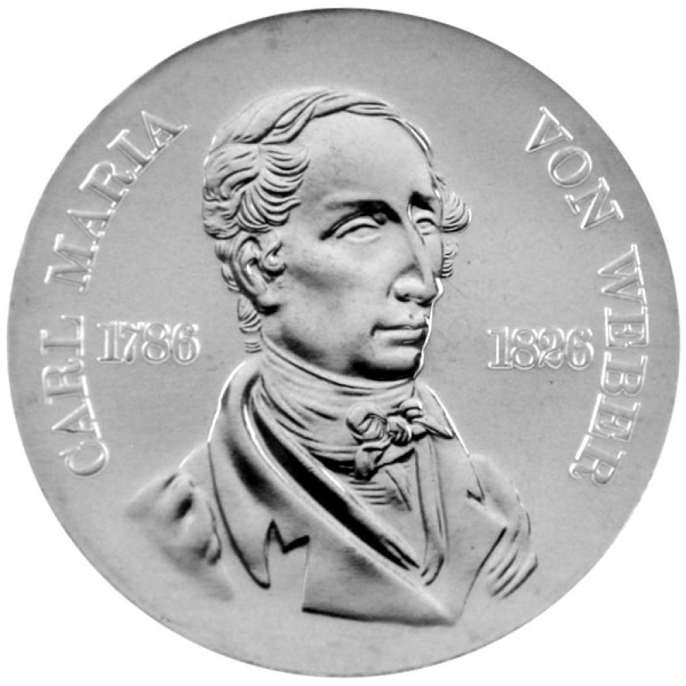 10 Mark DDR - Carl Maria von Weber 1976 (J.1562)