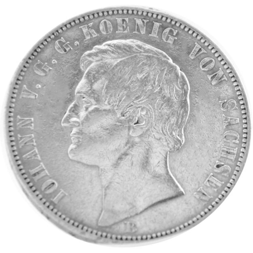 Vereinstaler - König Johann von Sachsen - 1865 B