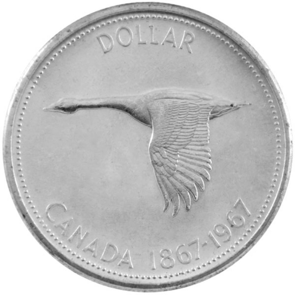 1 Dollar Kanada - Gans 1967 (Silber 800)