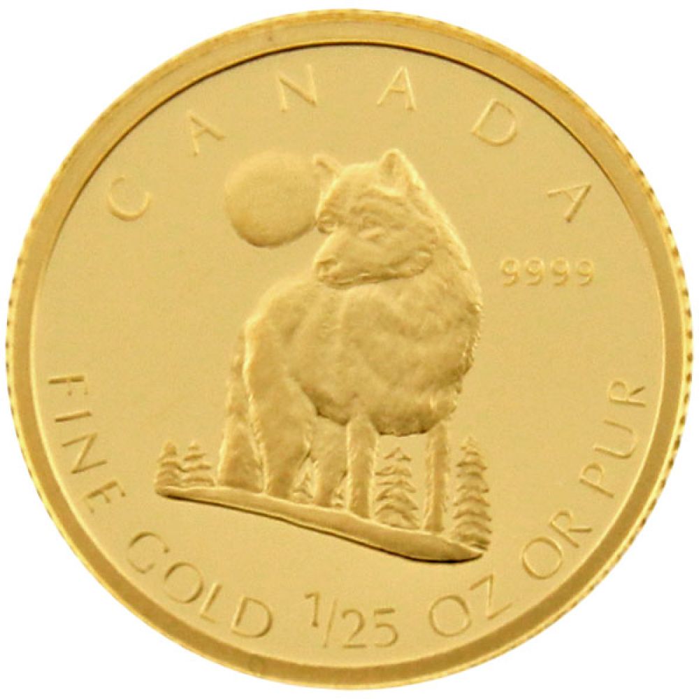 1/25 Oz Gold - Kanada - Wolf