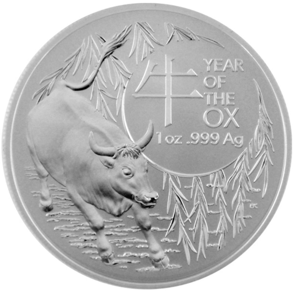 1 Oz Silber - Australien Lunar RAM - Ochse 2021